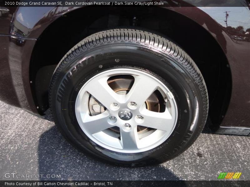 Dark Cordovan Pearlcoat / Dark Slate Gray/Light Shale 2010 Dodge Grand Caravan SE