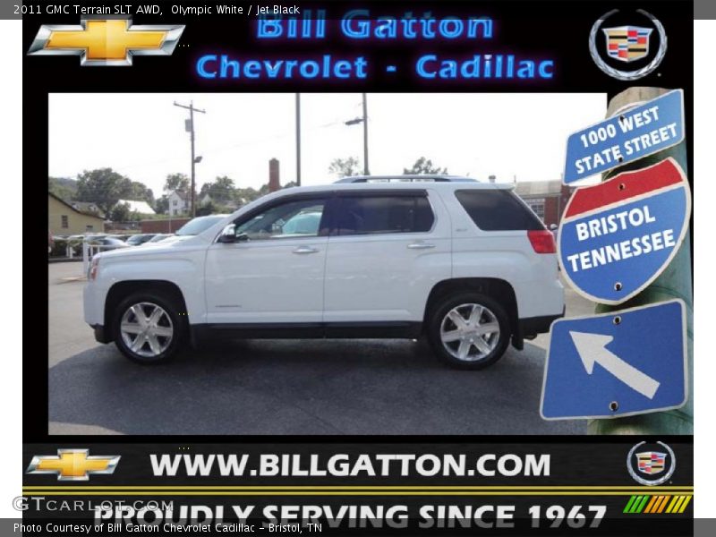 Olympic White / Jet Black 2011 GMC Terrain SLT AWD