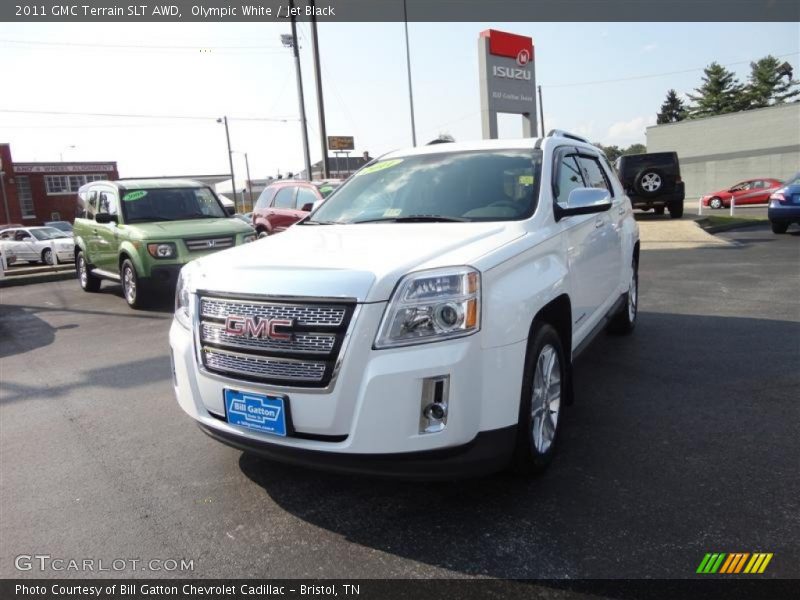 Olympic White / Jet Black 2011 GMC Terrain SLT AWD