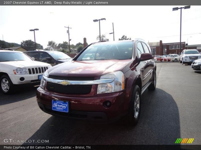 Deep Ruby Metallic / Light Cashmere 2007 Chevrolet Equinox LT AWD