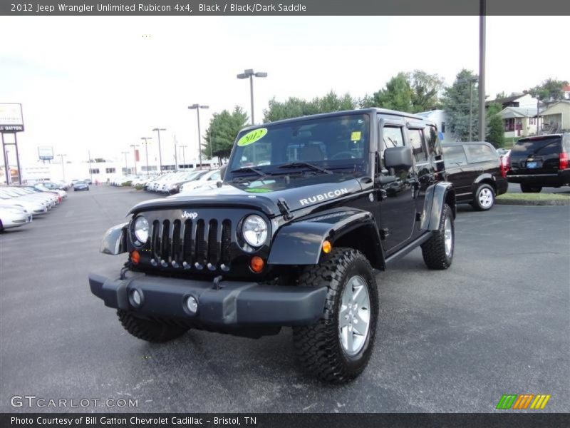 Black / Black/Dark Saddle 2012 Jeep Wrangler Unlimited Rubicon 4x4