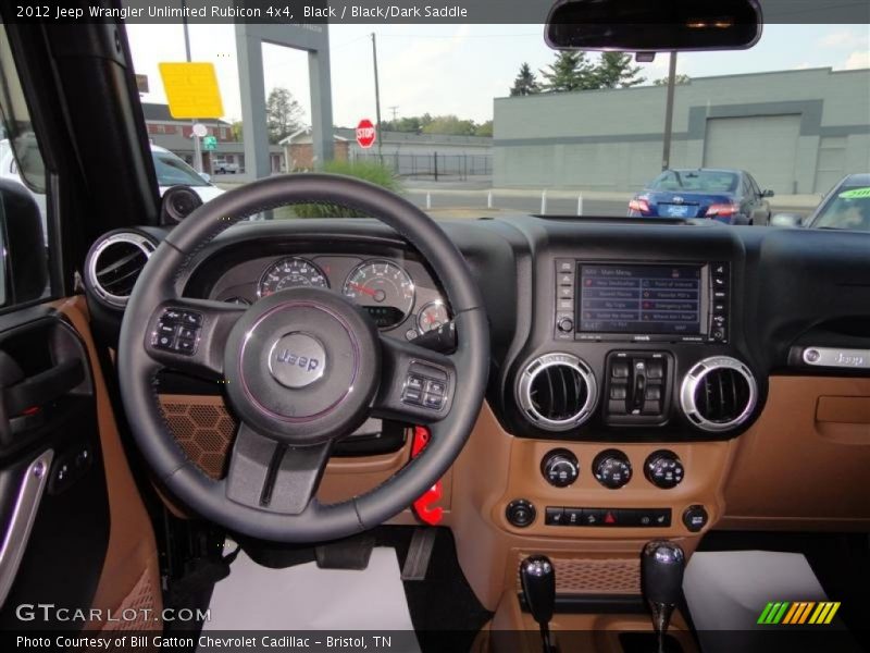 Black / Black/Dark Saddle 2012 Jeep Wrangler Unlimited Rubicon 4x4