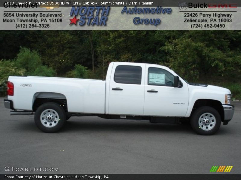 Summit White / Dark Titanium 2013 Chevrolet Silverado 3500HD WT Crew Cab 4x4