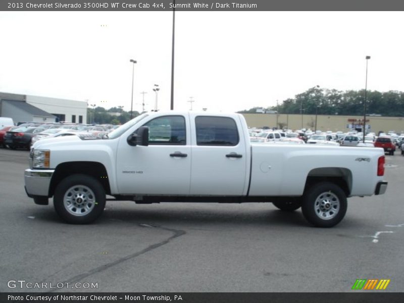 Summit White / Dark Titanium 2013 Chevrolet Silverado 3500HD WT Crew Cab 4x4