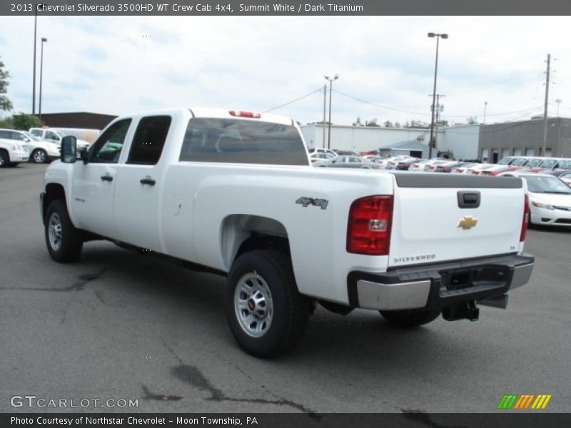 Summit White / Dark Titanium 2013 Chevrolet Silverado 3500HD WT Crew Cab 4x4