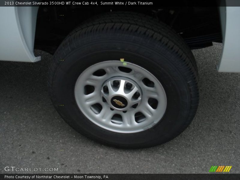 Summit White / Dark Titanium 2013 Chevrolet Silverado 3500HD WT Crew Cab 4x4