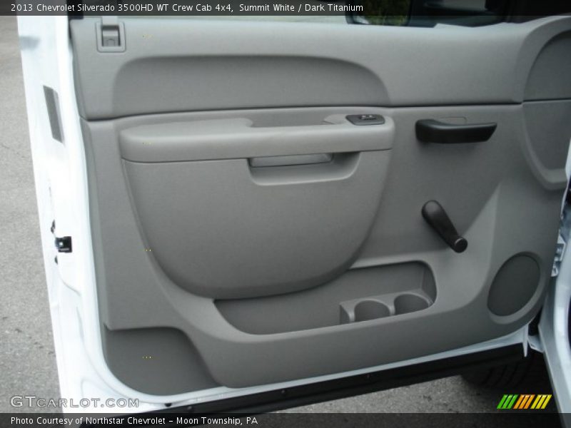 Summit White / Dark Titanium 2013 Chevrolet Silverado 3500HD WT Crew Cab 4x4
