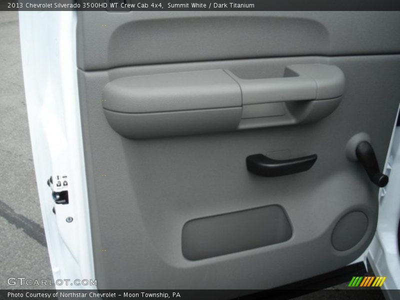 Summit White / Dark Titanium 2013 Chevrolet Silverado 3500HD WT Crew Cab 4x4
