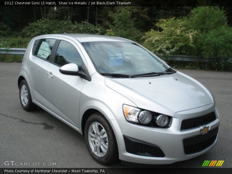 Silver Ice Metallic / Jet Black/Dark Titanium 2012 Chevrolet Sonic LS Hatch