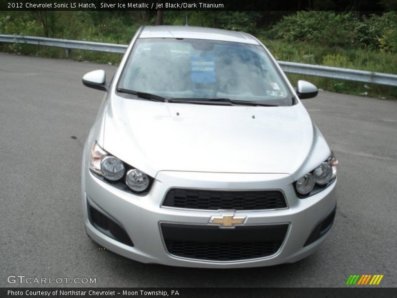 Silver Ice Metallic / Jet Black/Dark Titanium 2012 Chevrolet Sonic LS Hatch