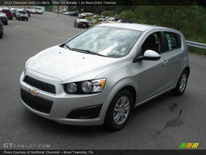 Silver Ice Metallic / Jet Black/Dark Titanium 2012 Chevrolet Sonic LS Hatch