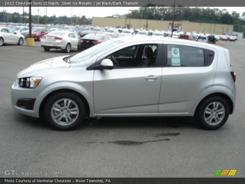 Silver Ice Metallic / Jet Black/Dark Titanium 2012 Chevrolet Sonic LS Hatch