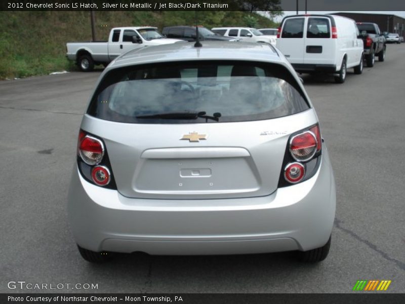 Silver Ice Metallic / Jet Black/Dark Titanium 2012 Chevrolet Sonic LS Hatch