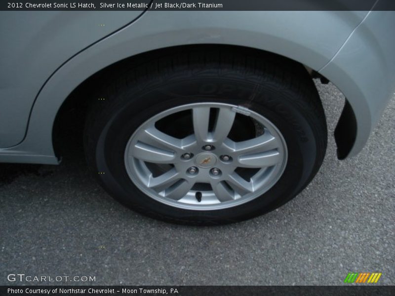 Silver Ice Metallic / Jet Black/Dark Titanium 2012 Chevrolet Sonic LS Hatch