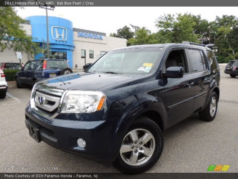 Bali Blue Pearl / Gray 2011 Honda Pilot EX-L 4WD