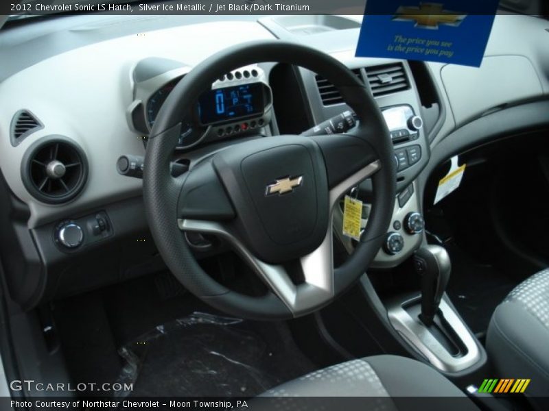 Silver Ice Metallic / Jet Black/Dark Titanium 2012 Chevrolet Sonic LS Hatch