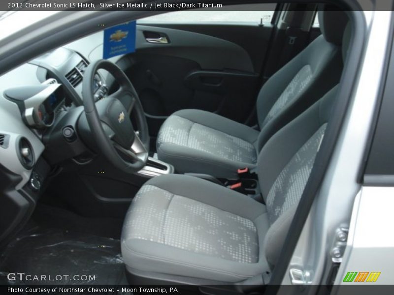 Silver Ice Metallic / Jet Black/Dark Titanium 2012 Chevrolet Sonic LS Hatch