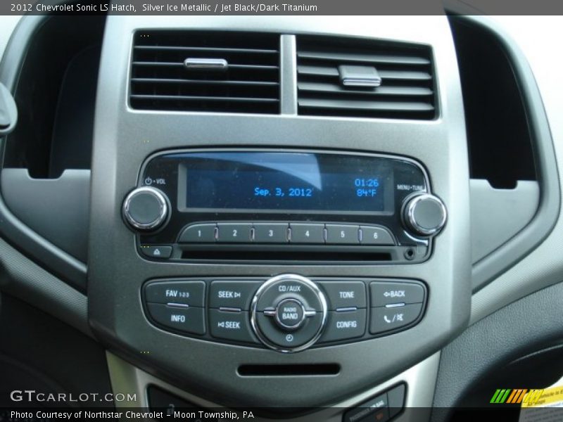 Silver Ice Metallic / Jet Black/Dark Titanium 2012 Chevrolet Sonic LS Hatch
