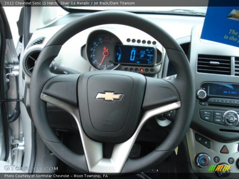 Silver Ice Metallic / Jet Black/Dark Titanium 2012 Chevrolet Sonic LS Hatch