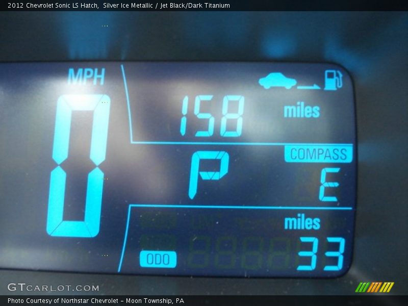 Silver Ice Metallic / Jet Black/Dark Titanium 2012 Chevrolet Sonic LS Hatch