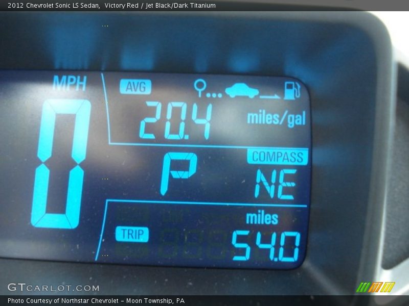 Victory Red / Jet Black/Dark Titanium 2012 Chevrolet Sonic LS Sedan