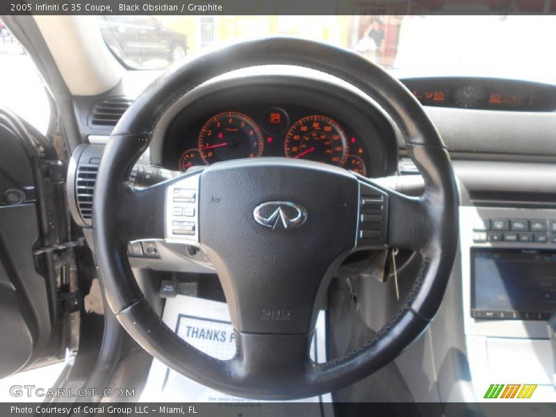 Black Obsidian / Graphite 2005 Infiniti G 35 Coupe