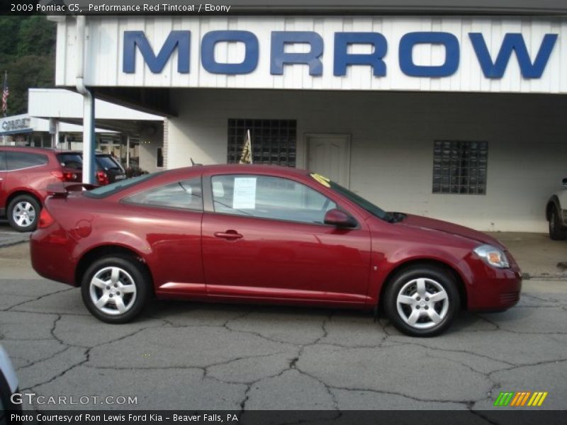 Performance Red Tintcoat / Ebony 2009 Pontiac G5