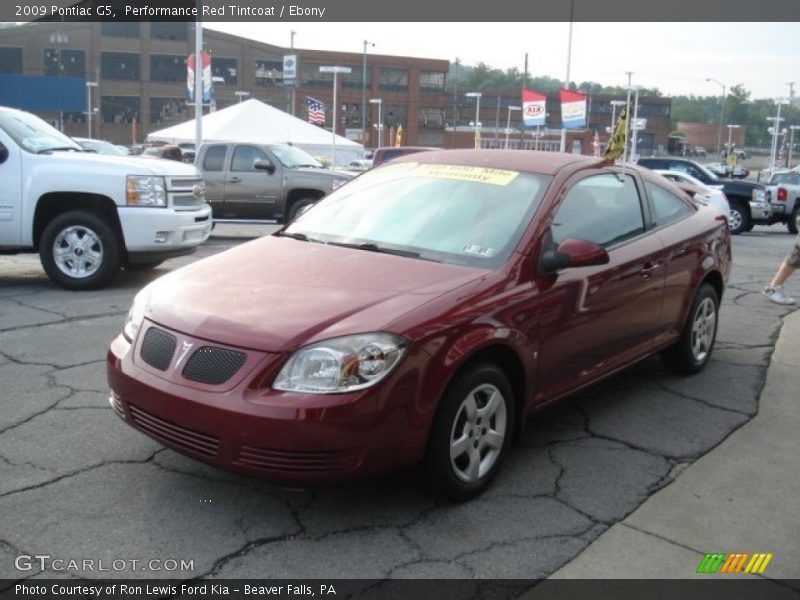 Performance Red Tintcoat / Ebony 2009 Pontiac G5