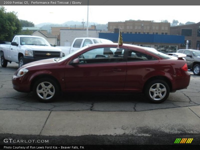 Performance Red Tintcoat / Ebony 2009 Pontiac G5