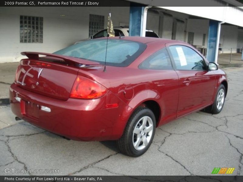 Performance Red Tintcoat / Ebony 2009 Pontiac G5