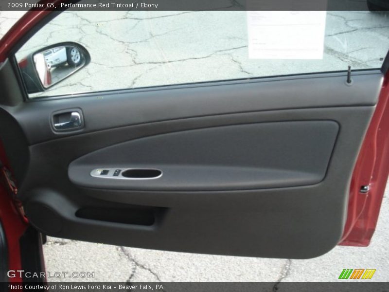 Performance Red Tintcoat / Ebony 2009 Pontiac G5