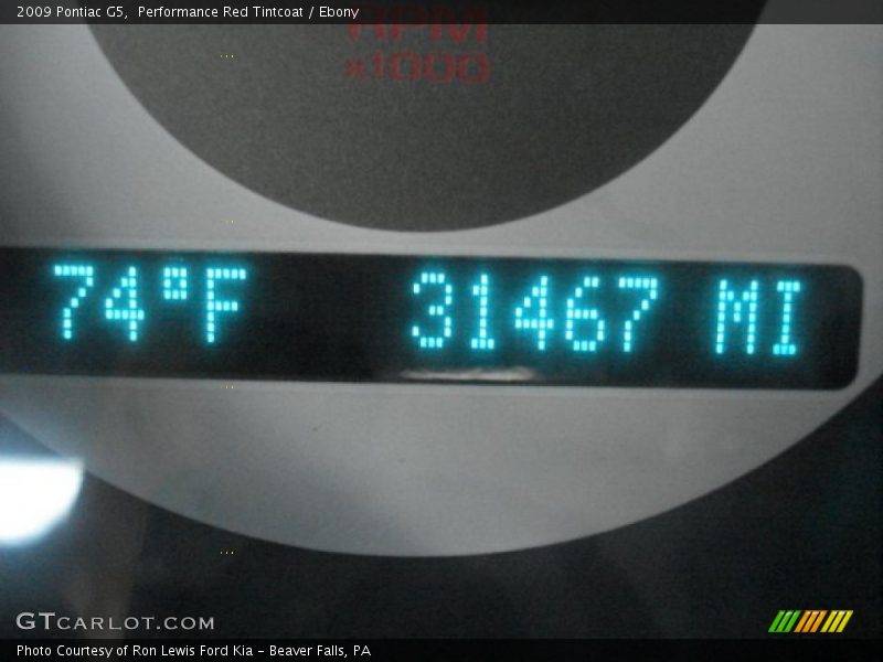 Performance Red Tintcoat / Ebony 2009 Pontiac G5