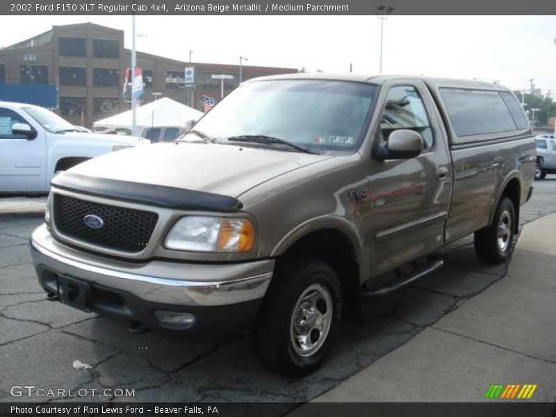 Arizona Beige Metallic / Medium Parchment 2002 Ford F150 XLT Regular Cab 4x4