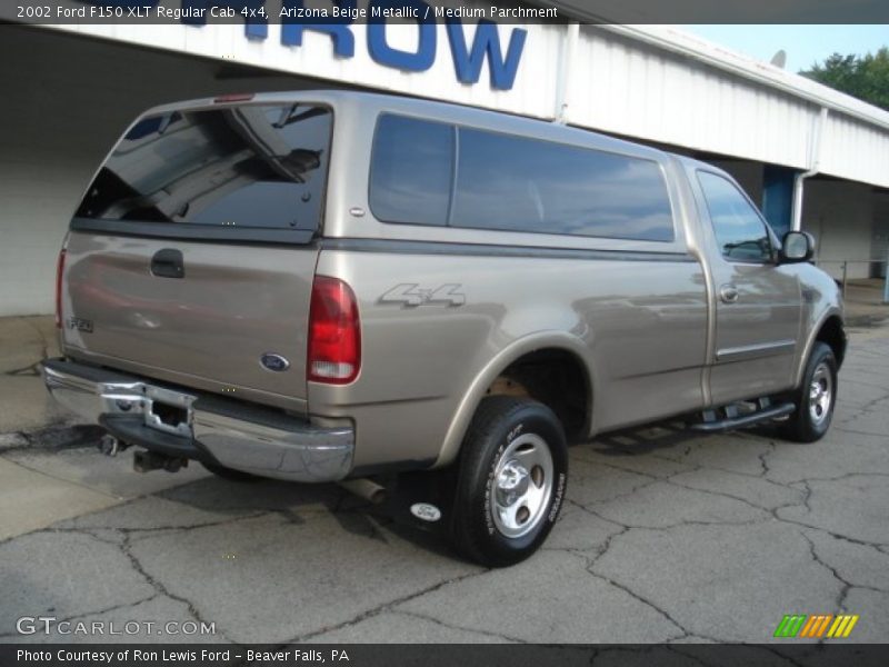 Arizona Beige Metallic / Medium Parchment 2002 Ford F150 XLT Regular Cab 4x4