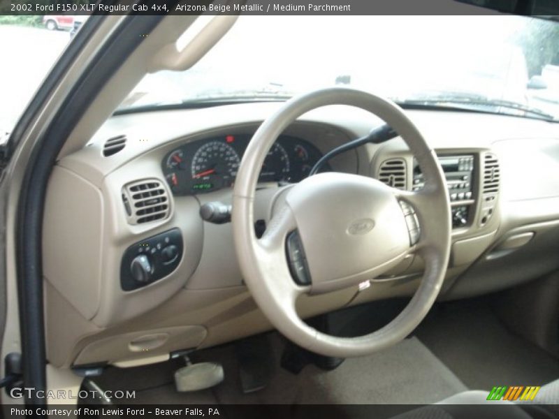 Arizona Beige Metallic / Medium Parchment 2002 Ford F150 XLT Regular Cab 4x4