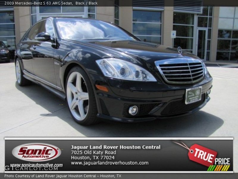 Black / Black 2009 Mercedes-Benz S 63 AMG Sedan