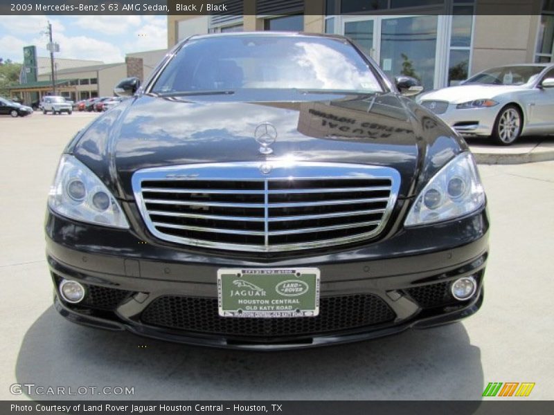 Black / Black 2009 Mercedes-Benz S 63 AMG Sedan