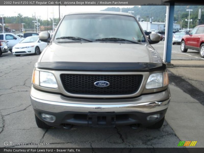 Arizona Beige Metallic / Medium Parchment 2002 Ford F150 XLT Regular Cab 4x4