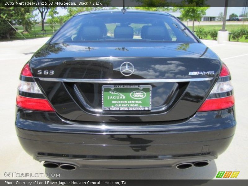 Black / Black 2009 Mercedes-Benz S 63 AMG Sedan