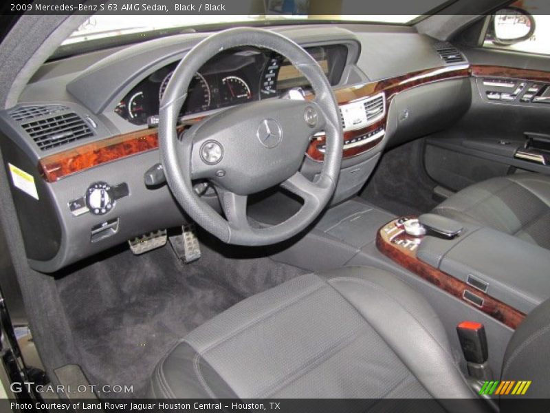 Black Interior - 2009 S 63 AMG Sedan 