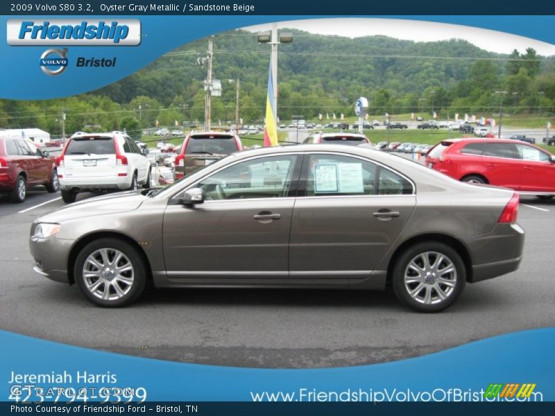 Oyster Gray Metallic / Sandstone Beige 2009 Volvo S80 3.2