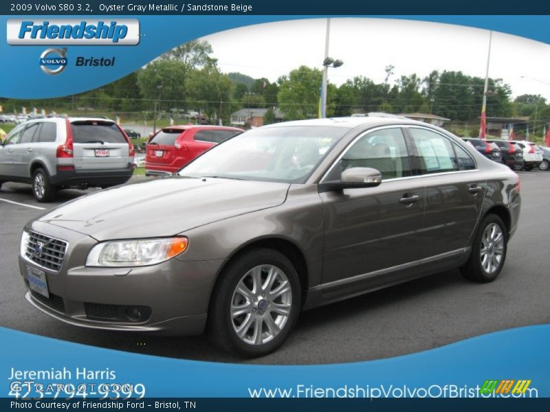 Oyster Gray Metallic / Sandstone Beige 2009 Volvo S80 3.2
