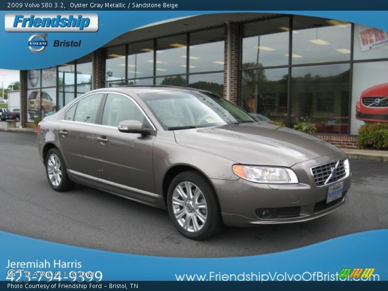 Oyster Gray Metallic / Sandstone Beige 2009 Volvo S80 3.2