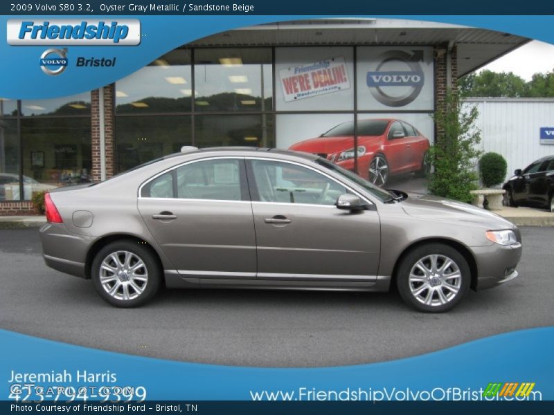 Oyster Gray Metallic / Sandstone Beige 2009 Volvo S80 3.2