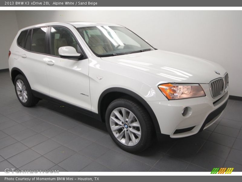 Alpine White / Sand Beige 2013 BMW X3 xDrive 28i