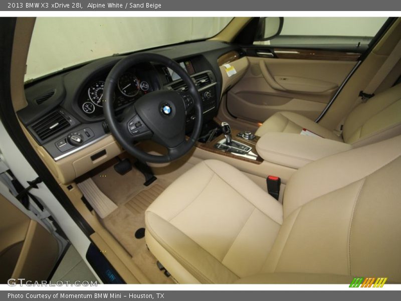 Alpine White / Sand Beige 2013 BMW X3 xDrive 28i