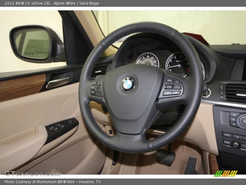 Alpine White / Sand Beige 2013 BMW X3 xDrive 28i