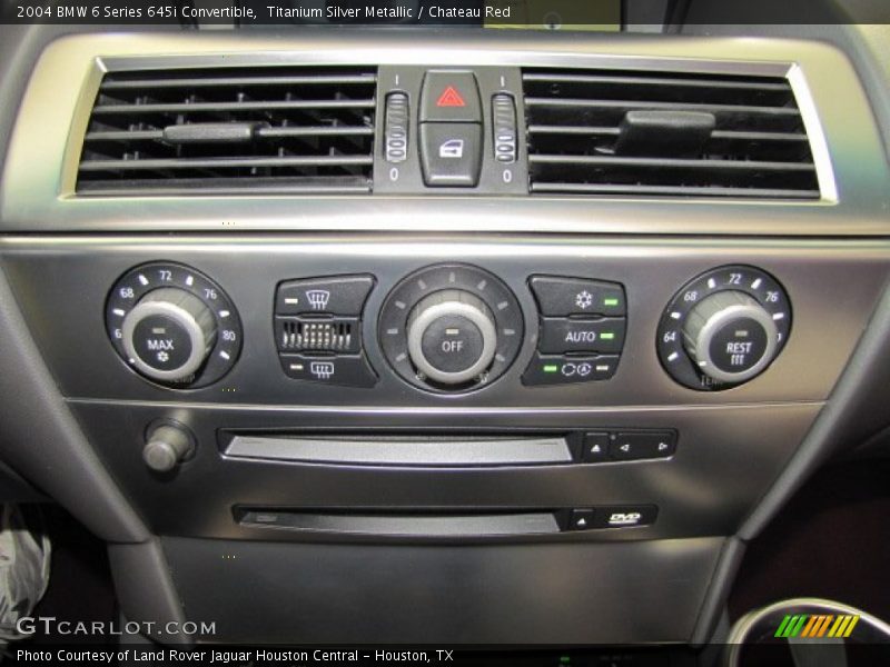 Controls of 2004 6 Series 645i Convertible