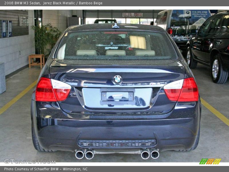 Jerez Black Metallic / Bamboo Beige 2008 BMW M3 Sedan