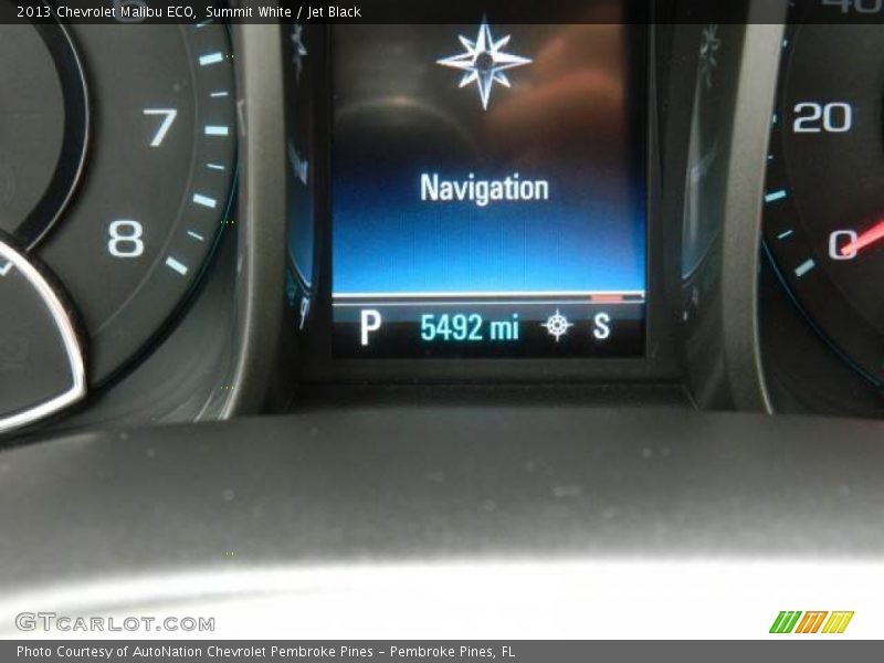 Summit White / Jet Black 2013 Chevrolet Malibu ECO